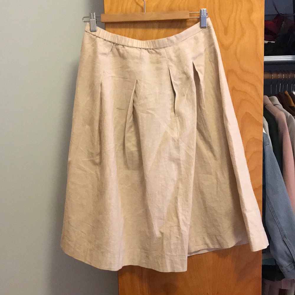 Muji Cream A-Line Skirt
